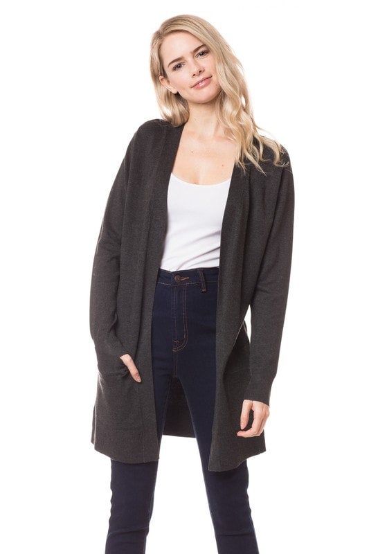 Womens charcoal grey outlet cardigan